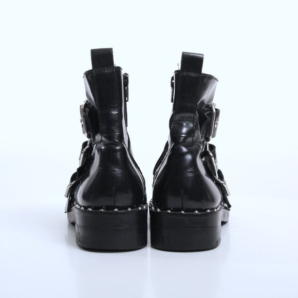 Asos Raid Jack Studded Buckle Ankle Boots - Picture 7 of 16